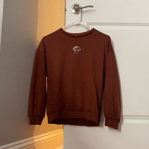 Shein brown crewneck